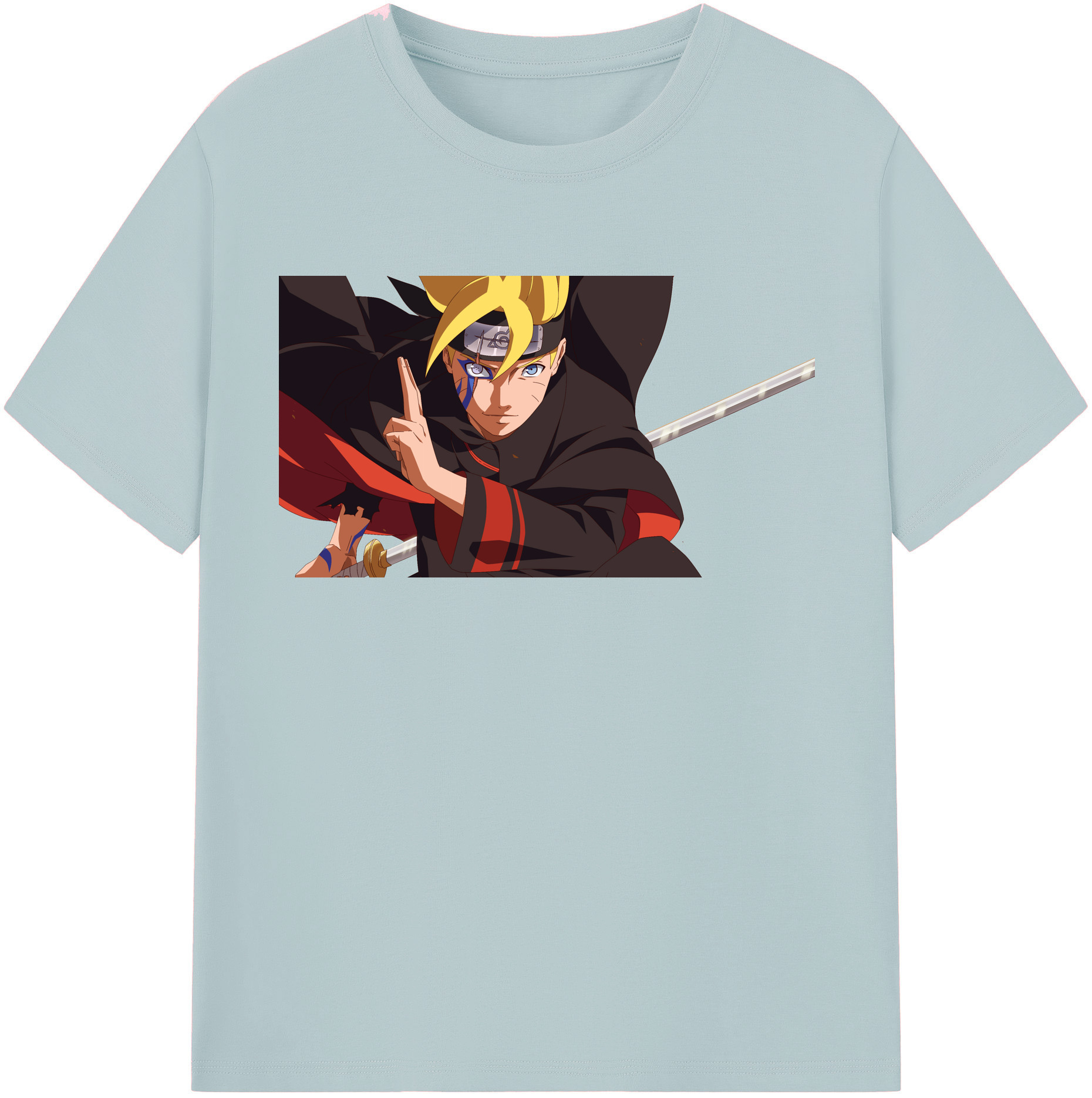 （画像用） NARUTO -ナルト- うずまき ボルト Uzumaki Boruto 綿100％半袖Tシャツ（フロントプリント）